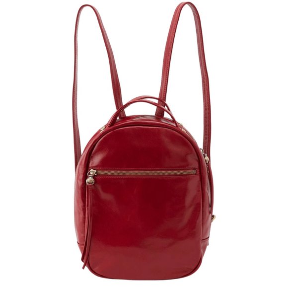 NWT New Hobo Hogan Backpack Garnet Leather Retired Rare